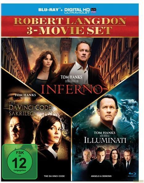 Immagine prodotto Sony Il Codice Da Vinci - Sacrilegio / Illuminati / Inferno (Blu-ray, 2017, Tedesco, Inglese, Italiano)