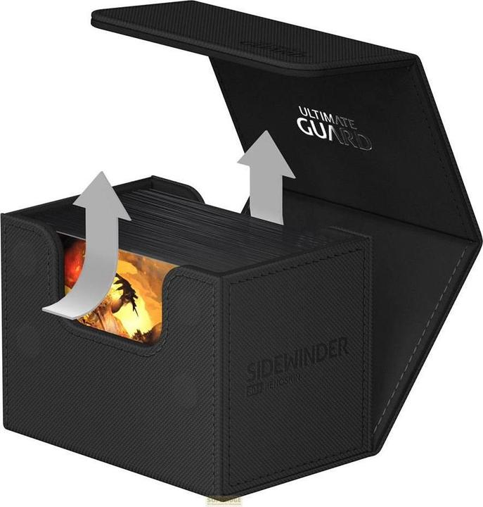 Actual product image Ultimate Guard Sidewinder 80+ XenoSkin Monocolor Noir