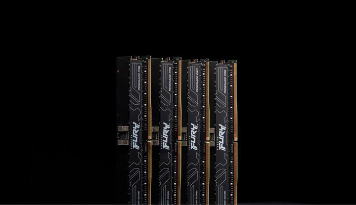 Image du produit Kingston Fury Renegade Pro EXPO 128GB Kit (8 x 16GB), DDR5, 6400MT/s, CL32, Overclockable, ECC, AMD EXPO, RDI (8 x 16GB, 6400 MHz, RAM DDR5, DIMM)