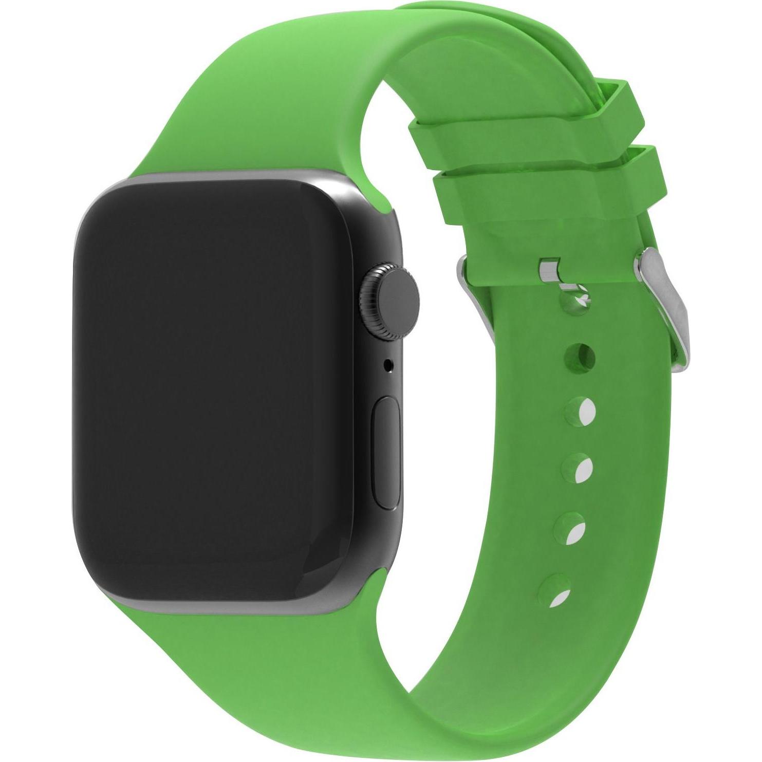 Strap-it Armband (Silikon, Apple Watch), Uhrenarmband, Grün