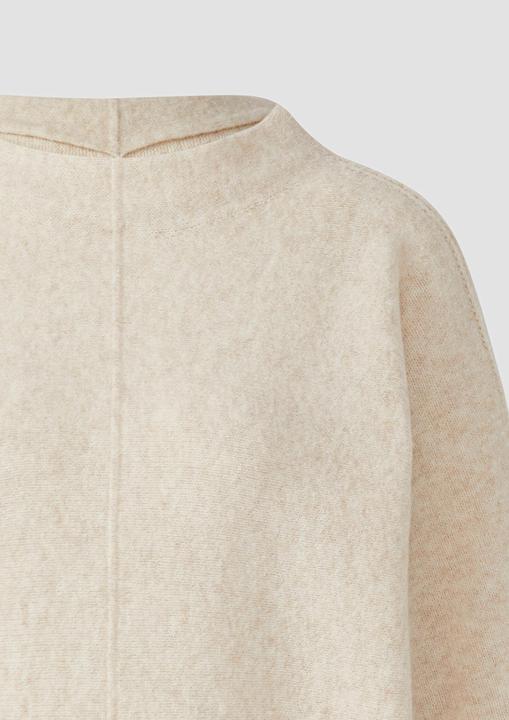 Produktbild s.Oliver Strickpullover Strickpullover mit Stehkragen und Fledermausärmeln (46)