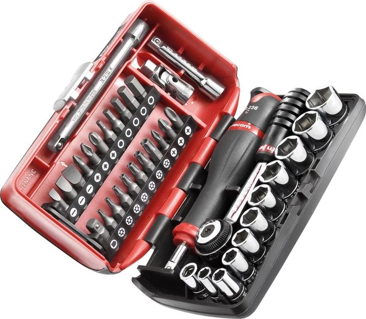 Actual product image Facom R2NANO socket set 38 pcs 1/4" ( 834486 ) + case (10 mm)