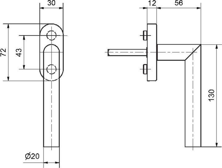 Produktbild Glutz Fenstergriffe 5071/5616 CF Memphis
