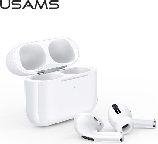 Actual product image Usams Słuchawki Bluetooth 5.0 TWS YS series bezprzewodowe biały/white BHUYS01 (ANC, 3 h, Wireless)