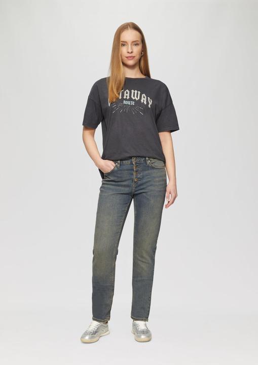 Actual product image S.Oliver Jeans-Hose Jeans Catie / Slim Fit / Mid Rise / Slim Leg / Knopfleiste (W38/L32)