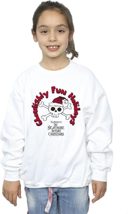 Produktbild Disney The Nightmare Before Christmas Ghouishly Fun Holidays Sweatshirt Mädchen (128)