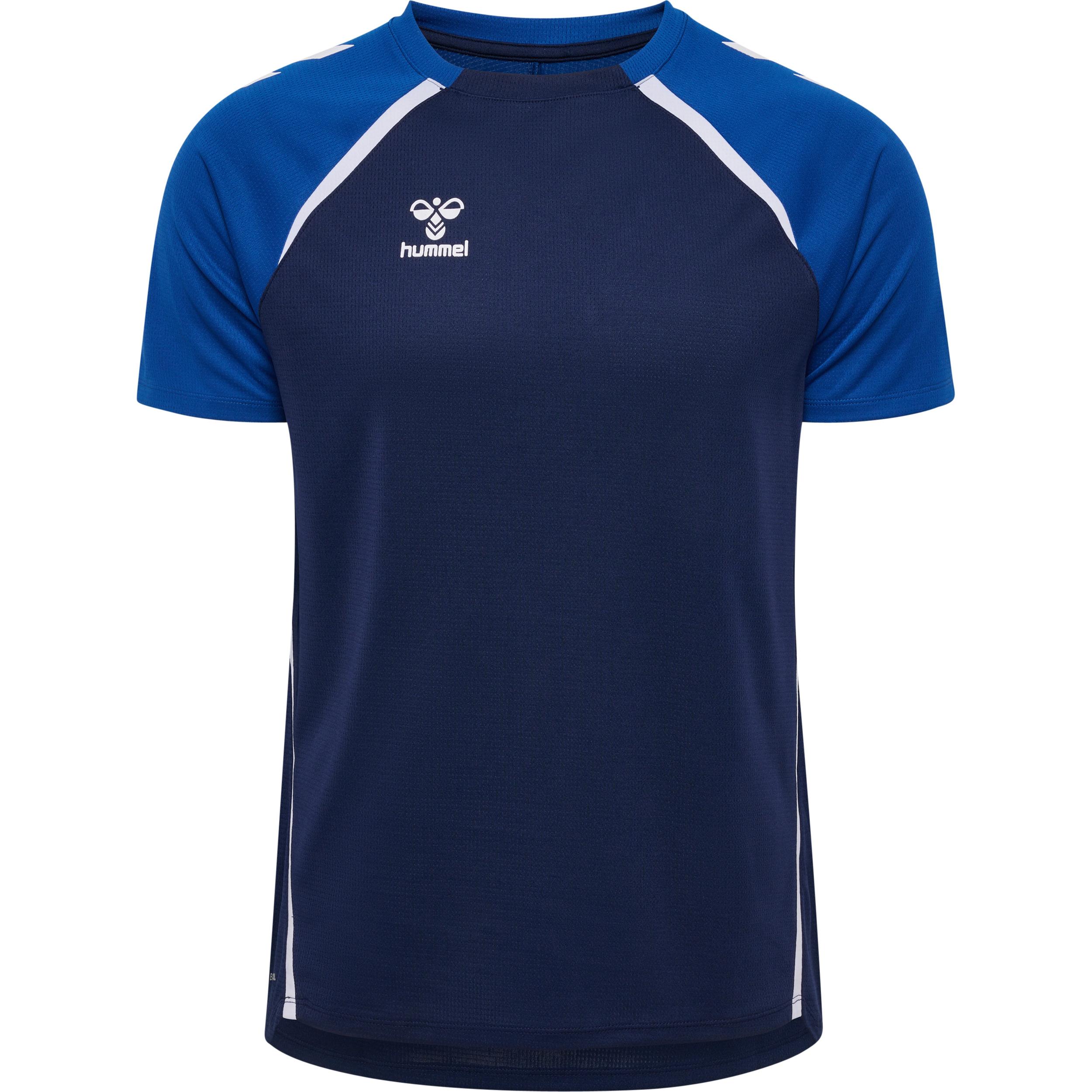 hummel, Herren, Sportshirt, hmlLEAD 2.0 JERSEY S/S (XXL), Blau, XXL