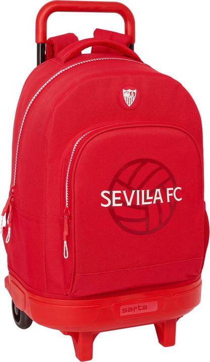 Actual product image Sevilla Fútbol Club School rucksack with wheels Red 33 x 45 x 22 cm