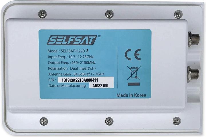 Produktbild Selfsat H22D2+ (Flachantenne, 34.50 dB, DVB-S / -S2)