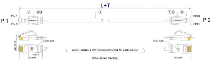Productafbeelding Wirewin Netwerkkabel (U/FTP, CAT6, 15 m)