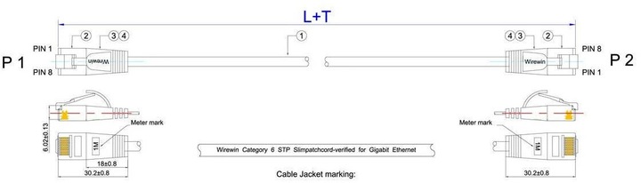 Produktbild Wirewin Netzwerkkabel (U/FTP, CAT6, 15 m)