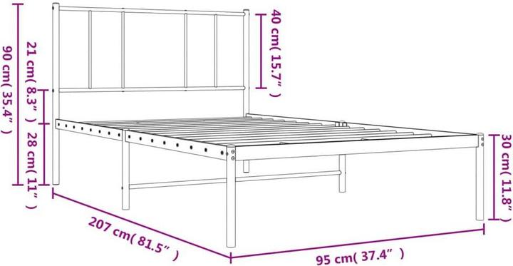 Image du produit vidaXL Bettgestell (90 x 200 cm)
