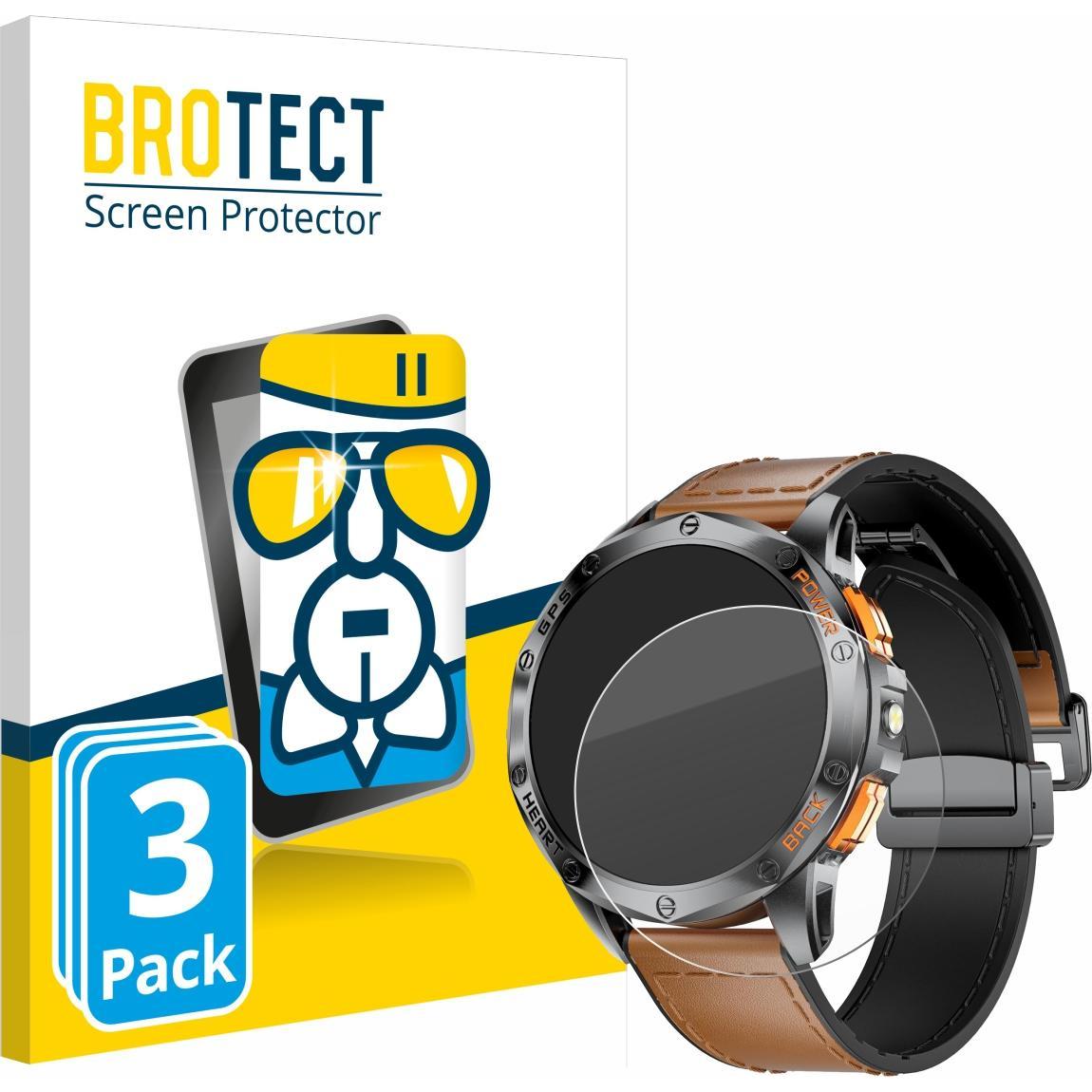 Thumbnail - BROTECT Schutzglas Schutzfolie Displayschutz Display Schutz Glas Folie klar, Smartwatch Schutzfolie, Transparent