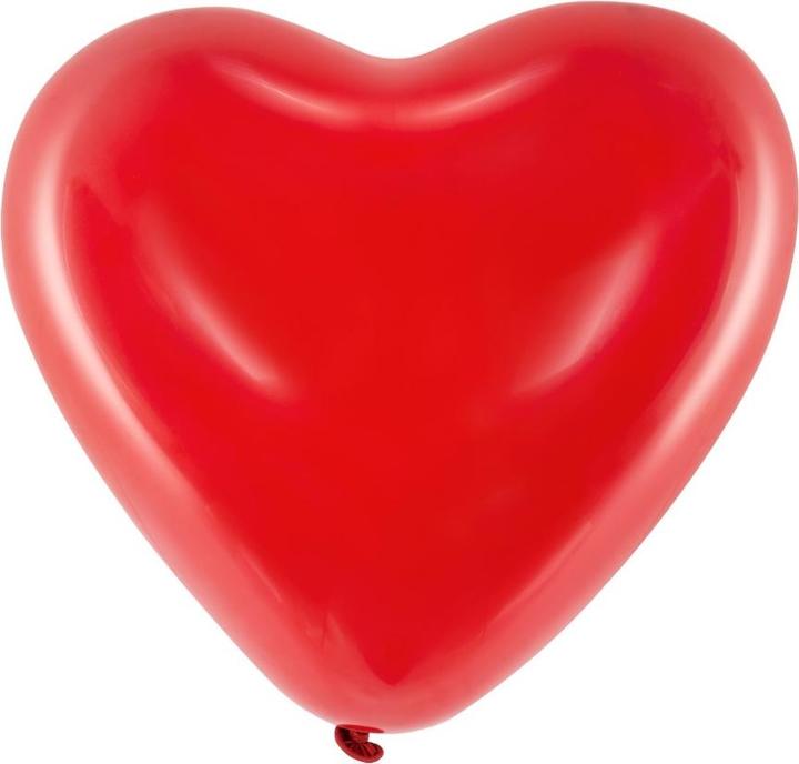 Produktbild Partydeco Herzluftballons - Rot 40cm (6 Stck.) (6 x)