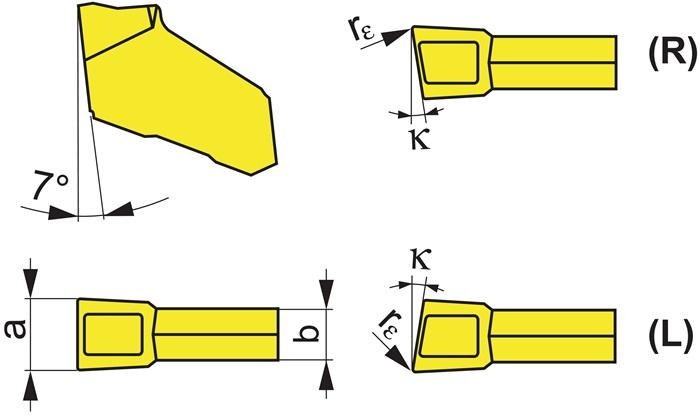 Actual product image Tecwerk Cutting tip GFL 3.10-0.20L8-M2 UNI35