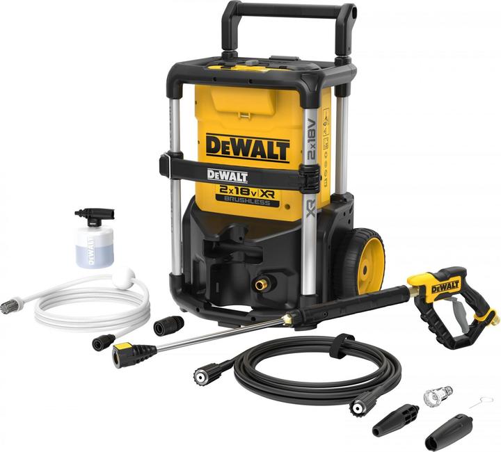 DeWalt Cordless high-pressure cleaner, 2x 18V, basic version (Rechargeable battery operated)