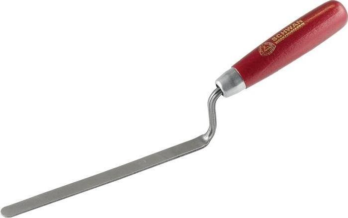 Actual product image Schwan Danish joint trowel length 310 mm width 10 mm conical ground carbon steel C75 (1 cm)