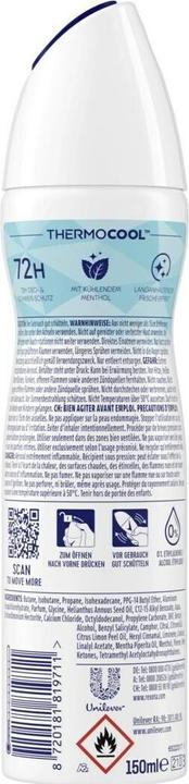 Produktbild Rexona Deo Spray Thermocool Eucal and Coconut 150 ml (Spray, 150 ml)
