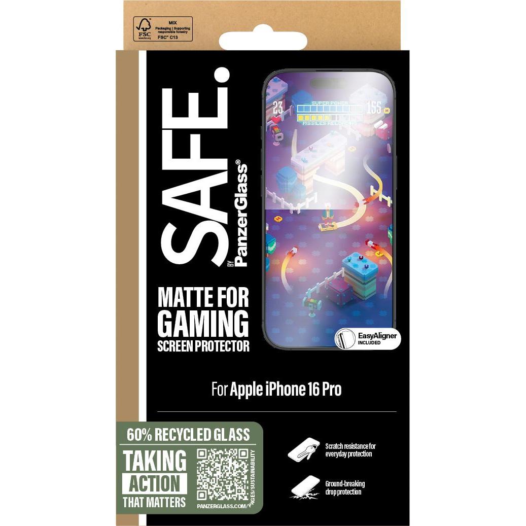 Thumbnail - Safe Ultra-Wide Fit (1 Stück, Apple iPhone 16 Pro), Smartphone Schutzfolie, Transparent