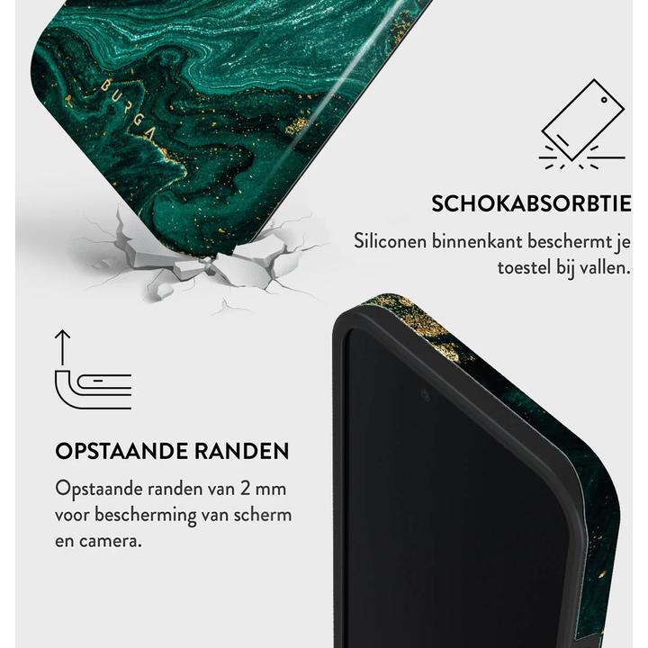 Actual product image Burga Tough MagSafe Case Apple iPhone 16e - Emerald Pool (Apple iPhone 16e)
