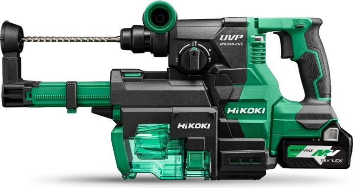 Produktbild Hikoki DH3628DAWEZ Multivolt-Akkuhammer 36V 2,5Ah im HSC III-Koffer + Absaugvorrichtung