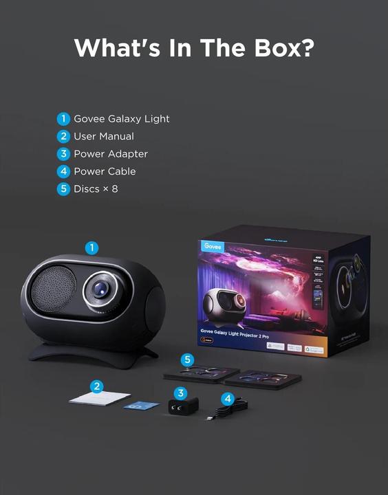 Productafbeelding Govee Galaxy Light Projector 2 pro (230 lm)