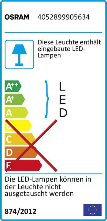 Label énergétique Xiaomi Plafonnier à LED Yeelight (1800 lm)