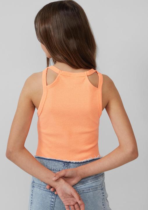 Produktbild S.Oliver T-Shirt Verkürztes Tanktop aus Rippware mit Cut-outs (146, 152)