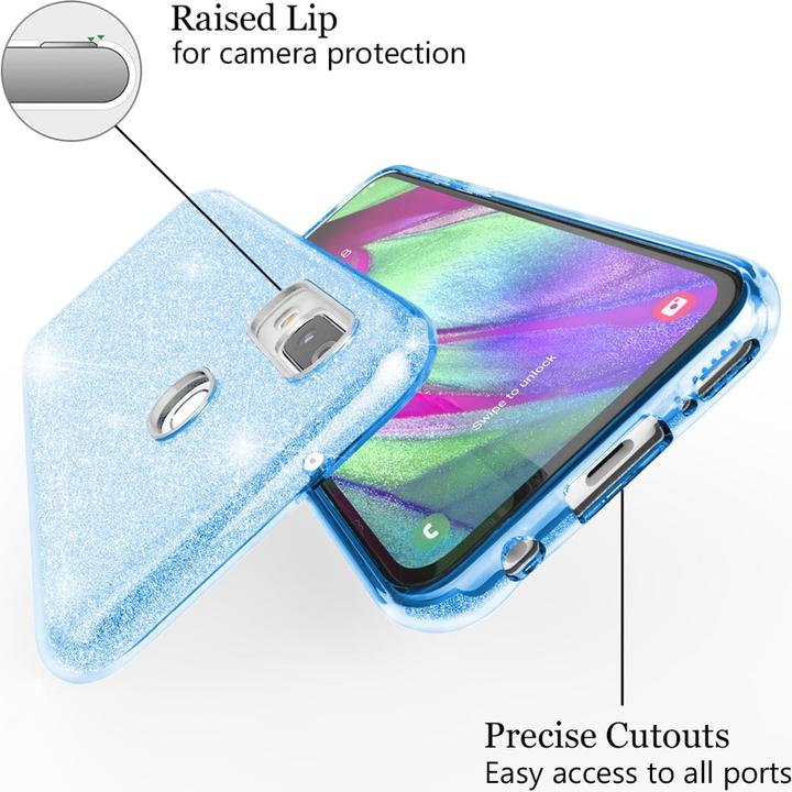 Actual product image Nalia glitter cover (Samsung Galaxy A40)