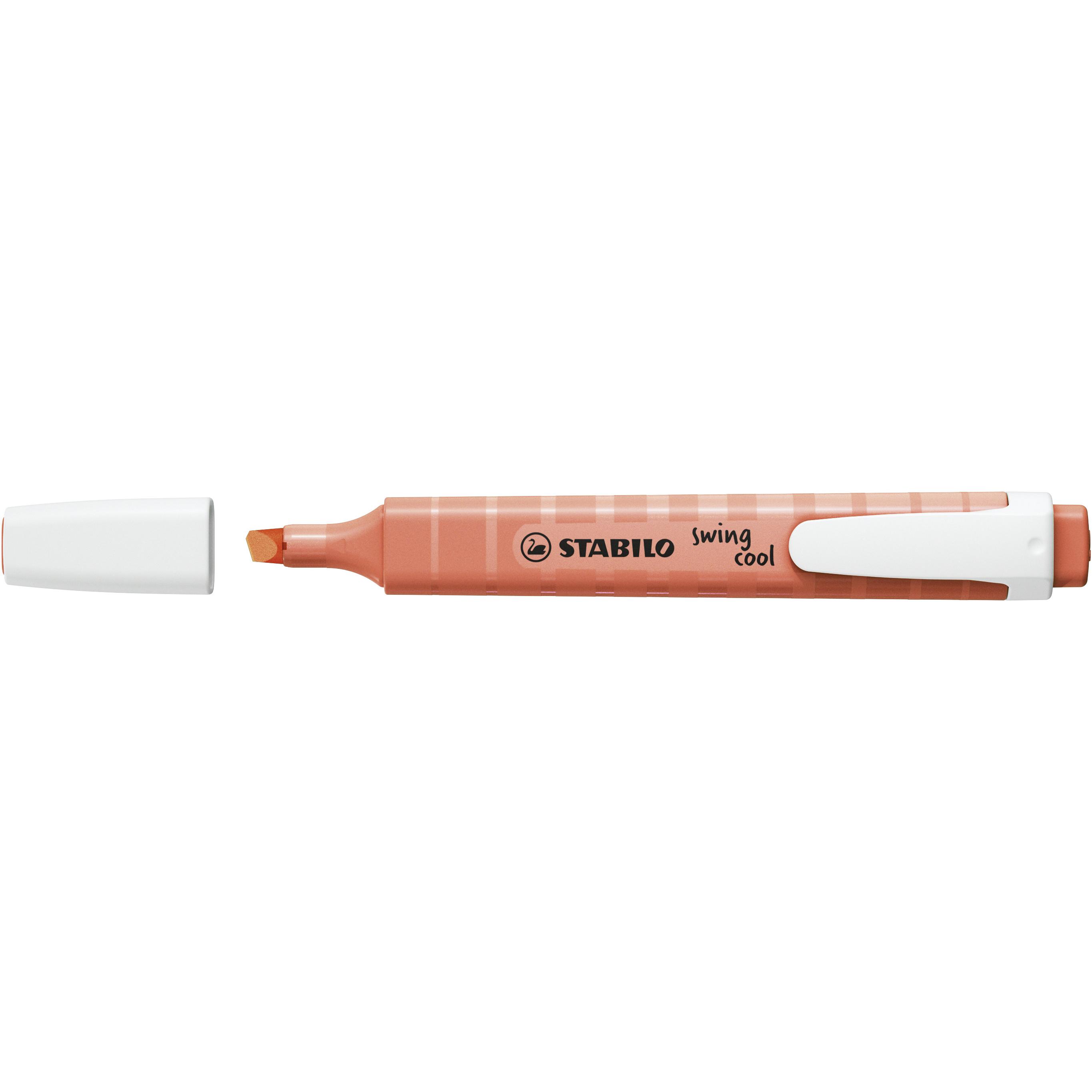 Thumbnail - 10x STABILO, Marker, swing cool Pastel Textmarker (Red, 4 mm, 1 x)