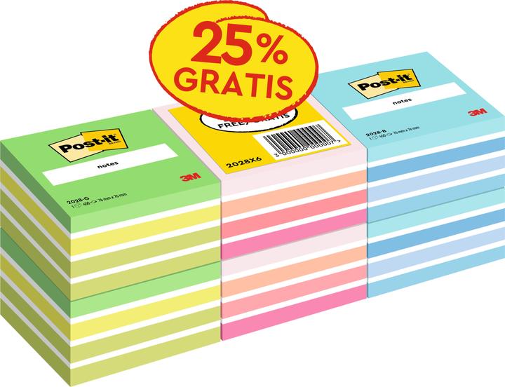 Produktbild Post-it Würfel Promo (76 x 76 mm)