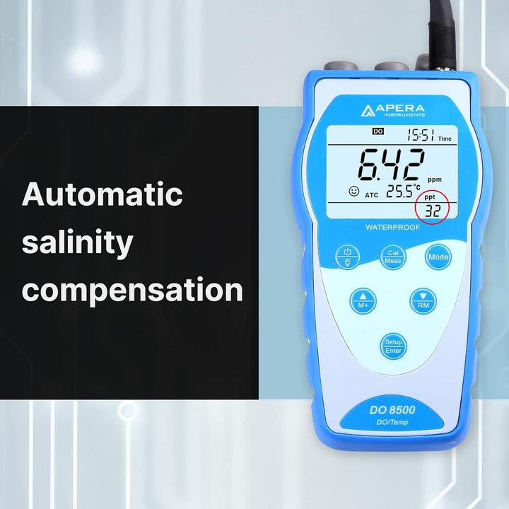 Actual product image Apera Instruments DO8500 Portable Optical Dissolved Oxygen Meter