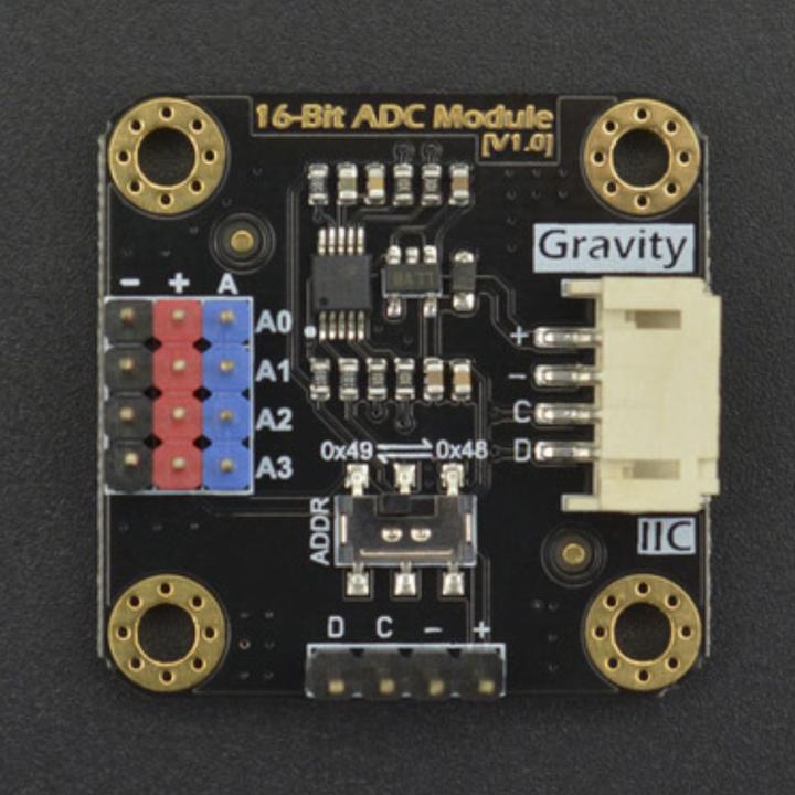 Image du produit DFRobot Gravity 16Bit 4-canaux ADC Convertisseur analogique numérique I2C ADS1115