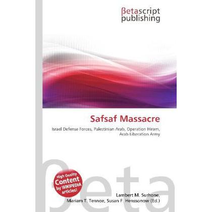 Safsaf Massacre, Fachbücher