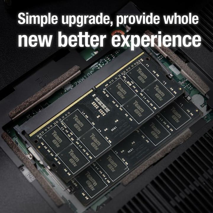 Productafbeelding Team Group Notebook geheugen Elite 8GB DDR4 3200MHz SODIMM CL22 1.2V (1 x 8GB, 3200 MHz, DDR4 RAM, SO-DIMM)