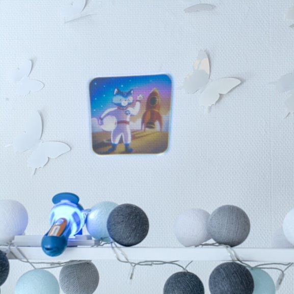 Actual product image Kidywolf Projector torch blue incl. 3 screens (6.50 cm)