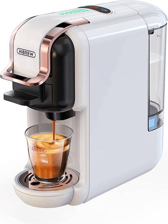 HiBREW Macchina da caffè a capsule 5 in 1 H2B (bianco) (NESCAFÉ Dolce Gusto)