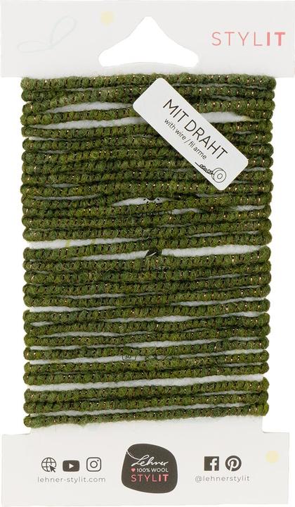 Produktbild Viana Wollkordel Grün Draht
