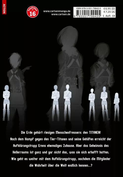 Produktbild Attack on Titan 22 (Deutsch, Hajime Isayama, 2018)