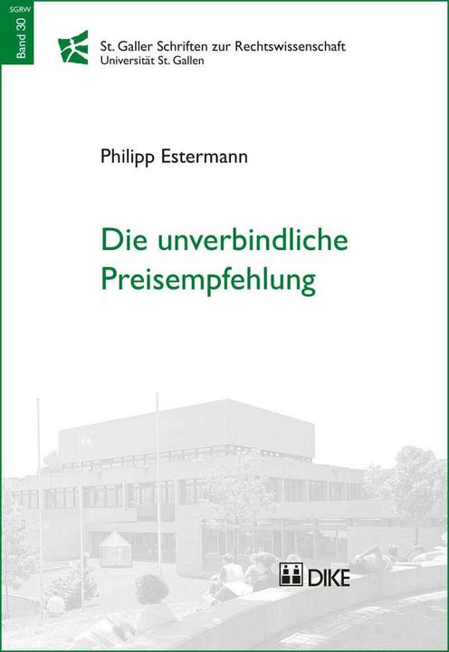 Produktbild DiKE Die unverbindliche Preisempfehlung (Deutsch, Philipp Estermann, 2016)