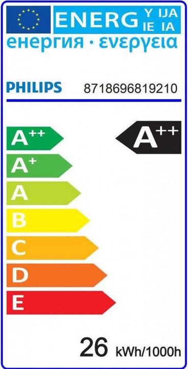 Etichetta energetica Philips Master (G5, 26 W, 3600 lm, 1 x, D)