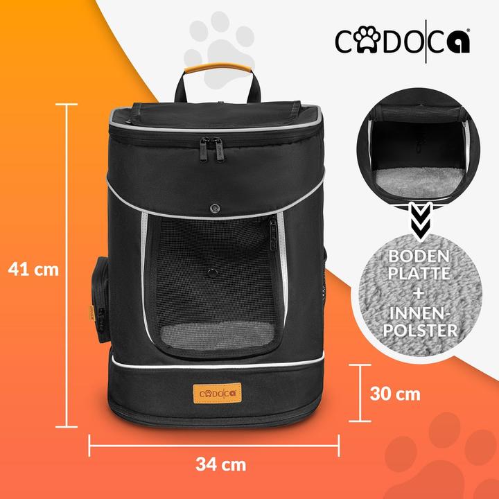 Immagine prodotto Cadoca Haustier Rucksack (Cane, Traspirante)