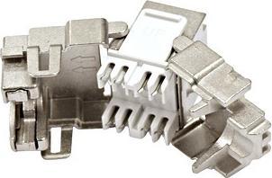 Produktbild Schrack Keystone modul RJ45 stÃ­nÄ›nÃ½,, tÅ™Ã­da Ea, 4PPoE (Keystone Modul)