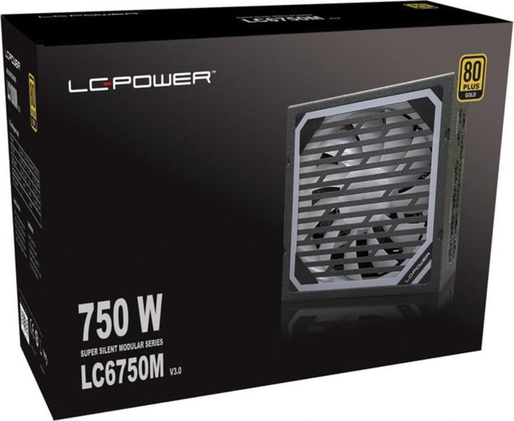 Productafbeelding LC-Power Super Silent LC6750M V3.0 750W 80Plus Gold 135mm-L detailhandel (750 W)