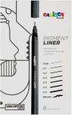 Produktbild Carioca Plus - Pigment liners black, 8 pcs (809317)