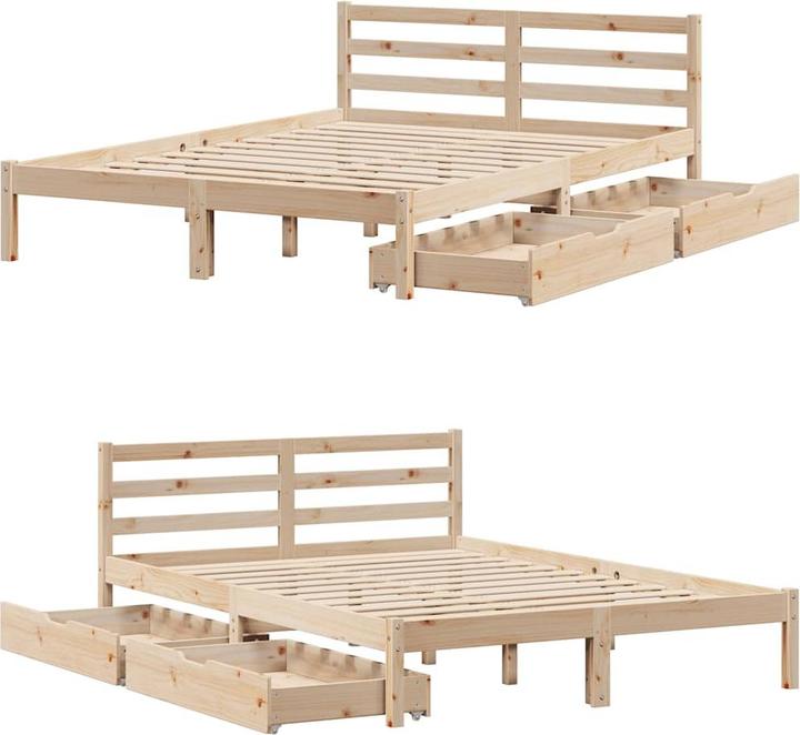 Actual product image vidaXL Bed without mattress 200x200 (200 x 200 cm)