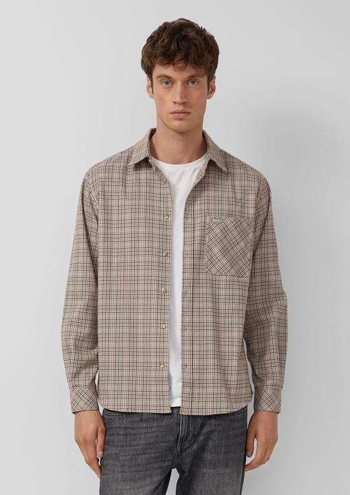 Immagine prodotto s.Oliver Hemd Regular Fit: Kariertes Hemd aus Flanell (S)