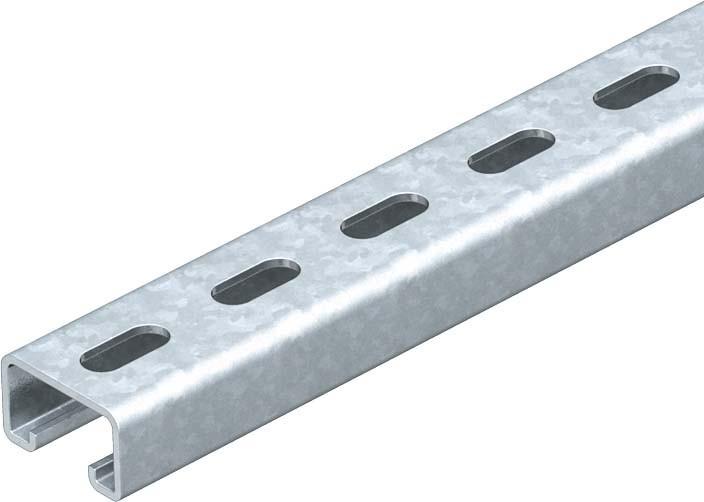 Image du produit OBO Bettermann Rail profilé perforé, largeur des fentes 22mm 1121405