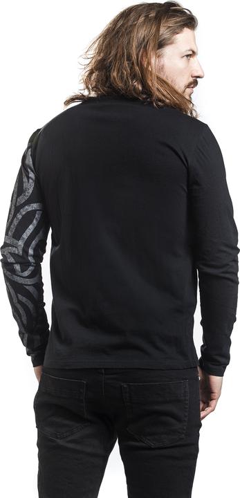 Produktbild Black Premium Langarmshirt mit grossem Ornament (XL)