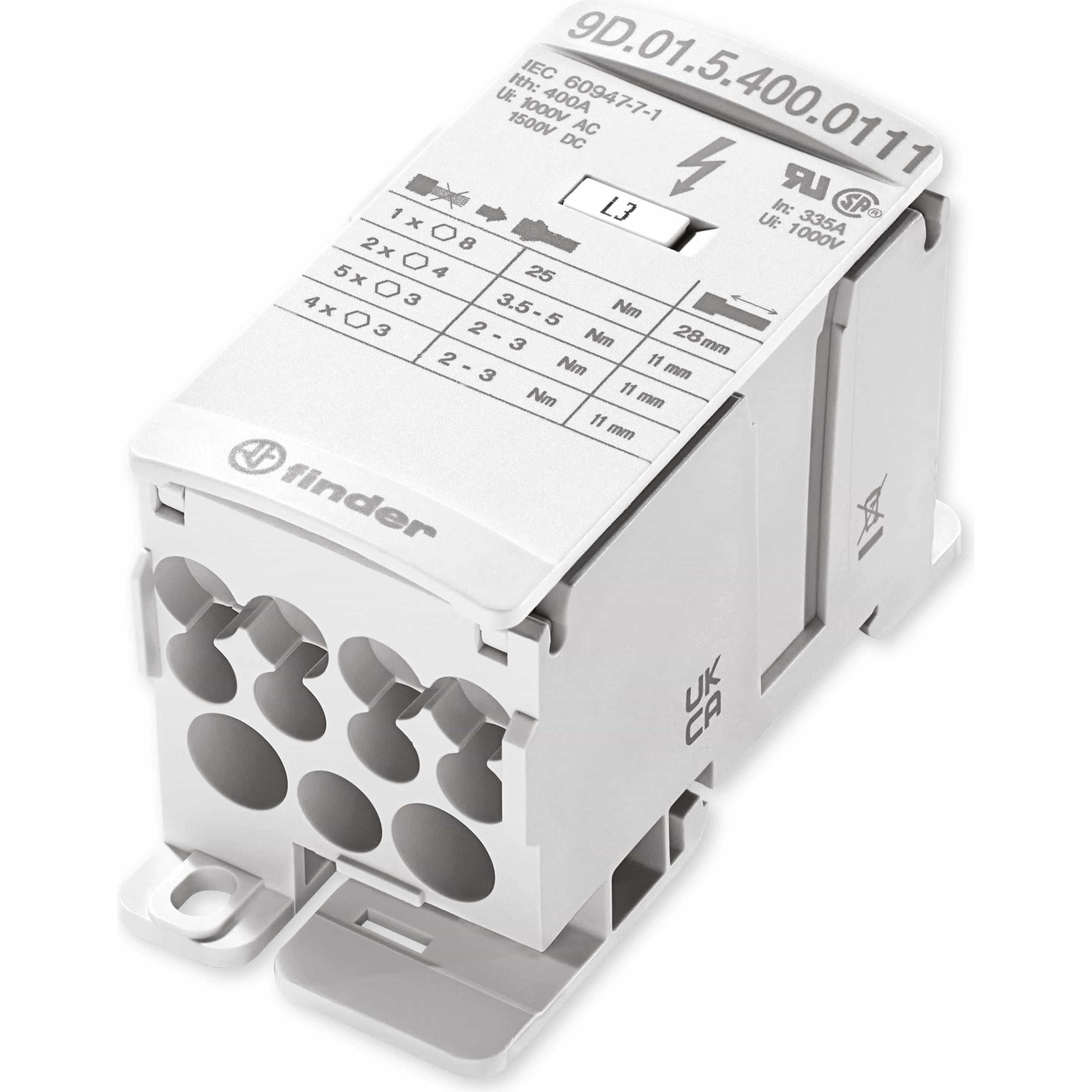 Finder, Verteilerschrank Zubehör, FIND Schienenanschlussblock